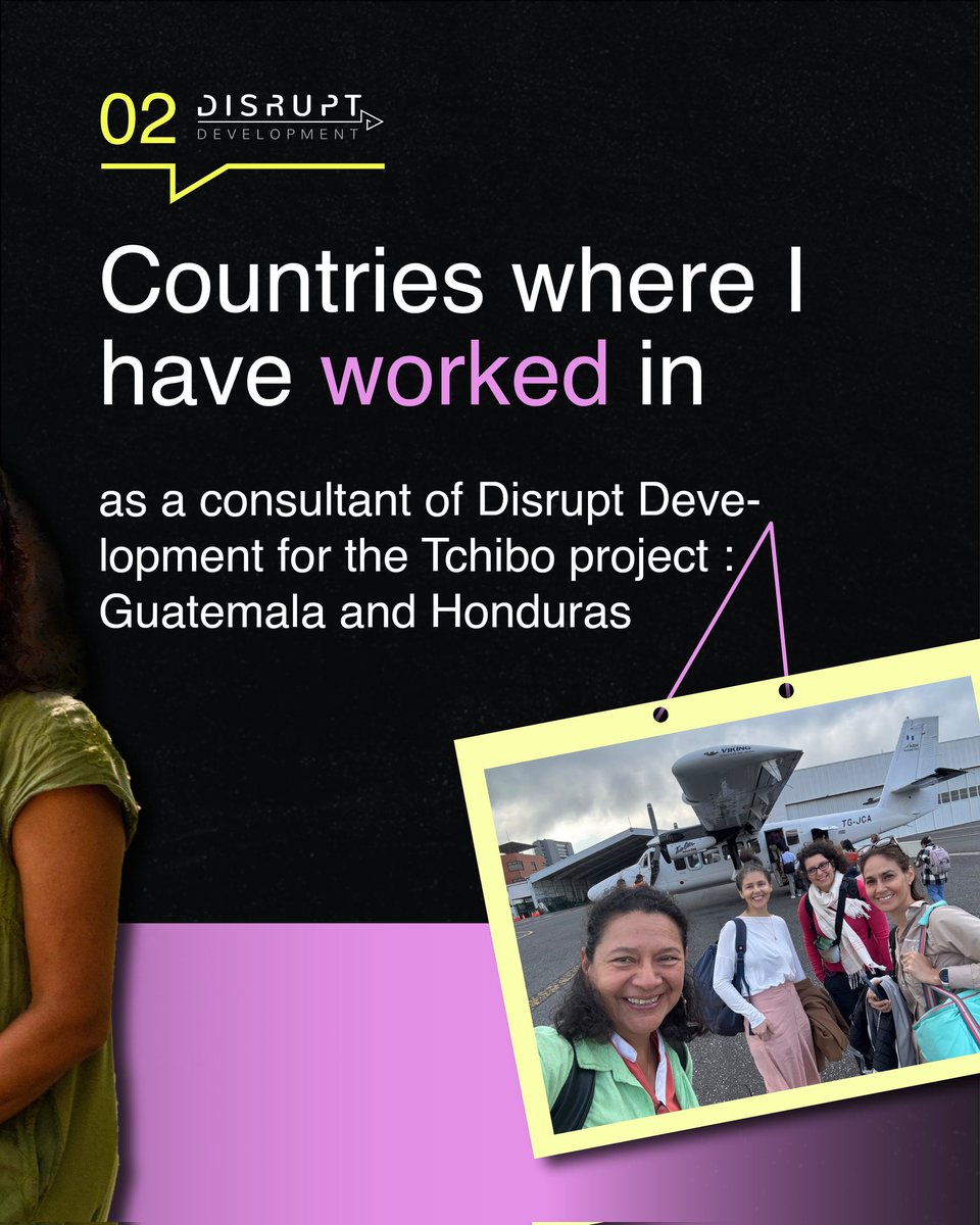 Disrupt_Dev's tweet image. Our consultant Charo Lanao is helping local stakeholders in Latin America transition toward new ways of working — part of our assignment with Tchibo.
Read more about her work with Disrupt Development and our partners driving real change.
#DisruptDevelopment #DDAchievement