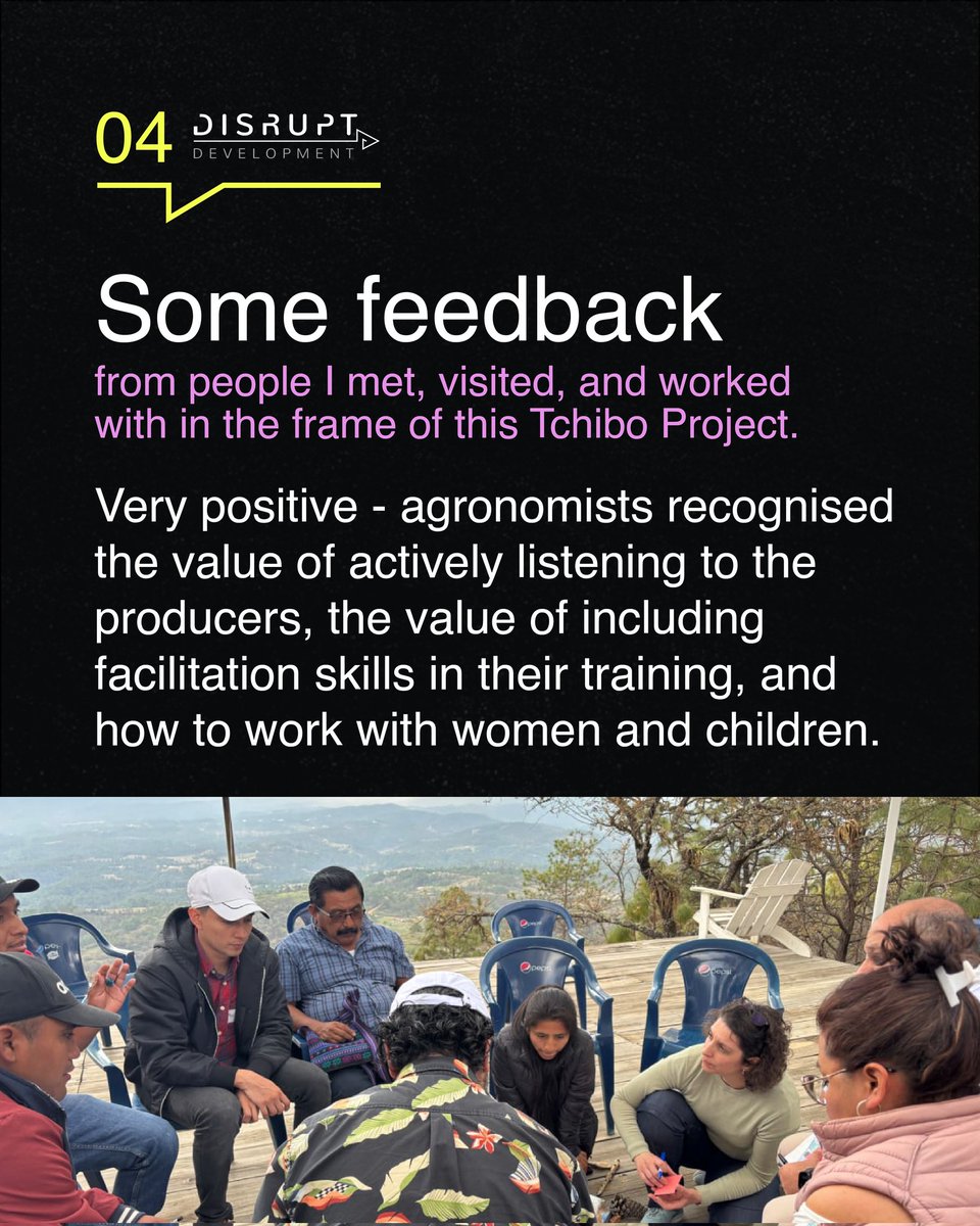 Disrupt_Dev's tweet image. Our consultant Charo Lanao is helping local stakeholders in Latin America transition toward new ways of working — part of our assignment with Tchibo.
Read more about her work with Disrupt Development and our partners driving real change.
#DisruptDevelopment #DDAchievement