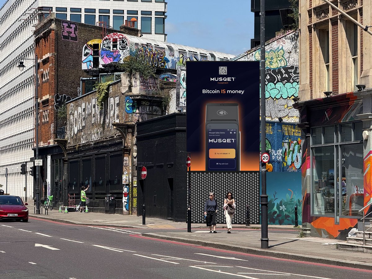 Musqet_Bitcoin's tweet image. Shoreditch, London, 15-Oct-2025
Bitcoin is money.