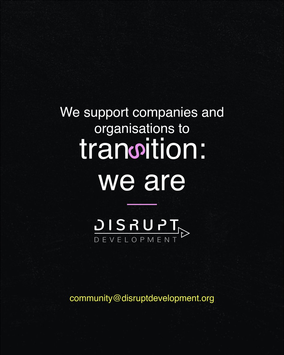 Disrupt Development tweet media