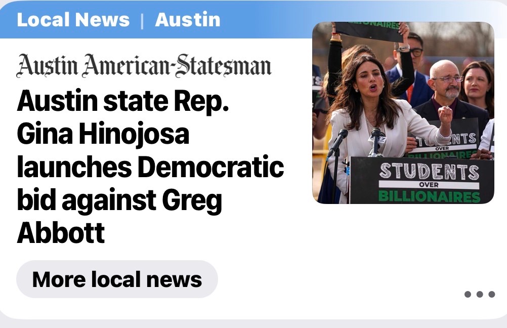 Good luck Ms Hinojosa texas like ANC, has tenderpreneurs, all republicans, millionaires &amp; billionaires, making certain democrats ideology doesn’t prevail &amp; have Christians deliver the votes. Why do you think Cruz and Cronin are the only ones we hear about?