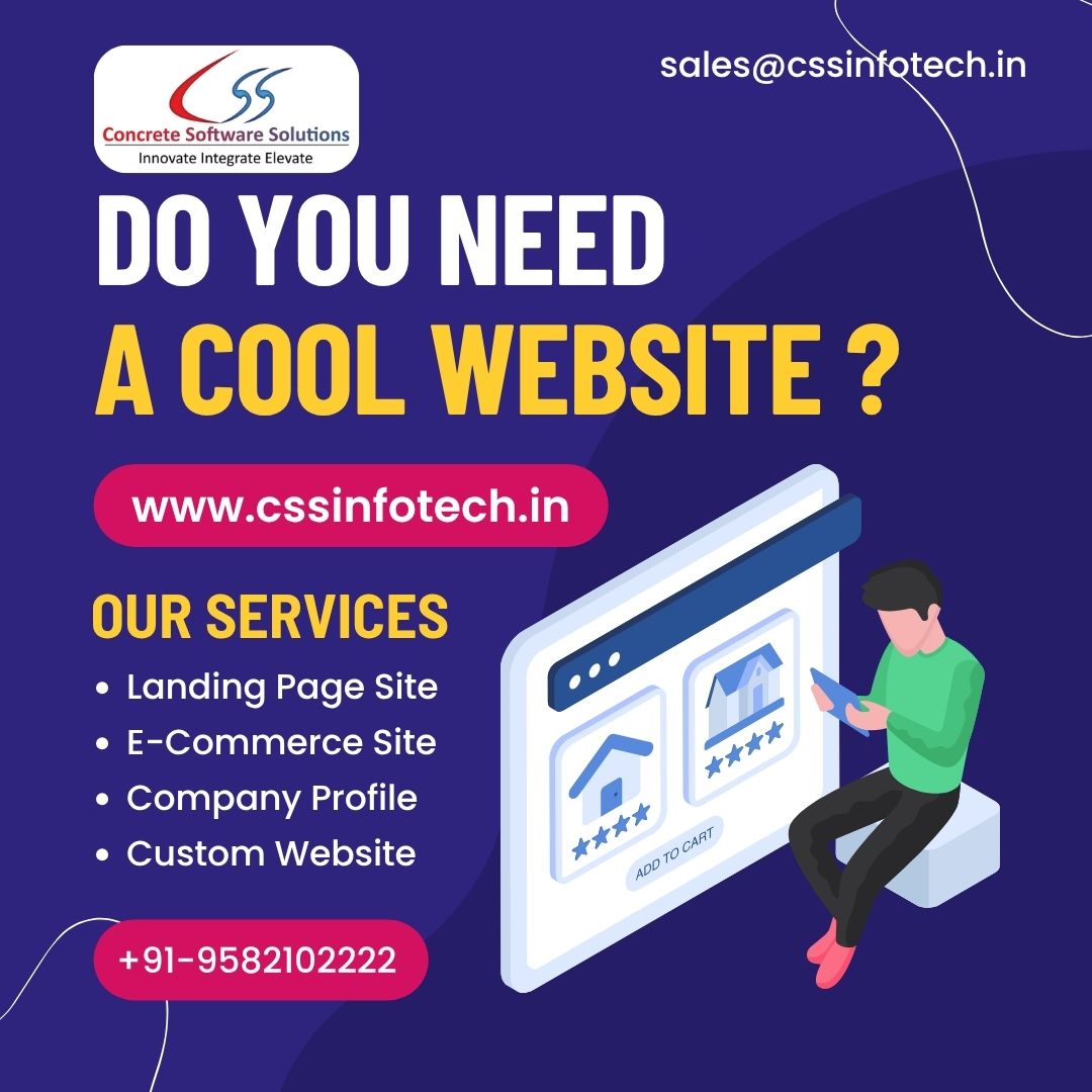 Cssinfotech's tweet image. ✨ Do you need a Website for your business?
At Concrete Software Solutions Pvt. Ltd., we create stunning, user-friendly, and result-driven websites tailored to your needs. 🌐
🌐 cssinfotech.in
#WebDesign #WebDesignIndia #WebDesignServices #WebDevelopment #WebsiteDesign
