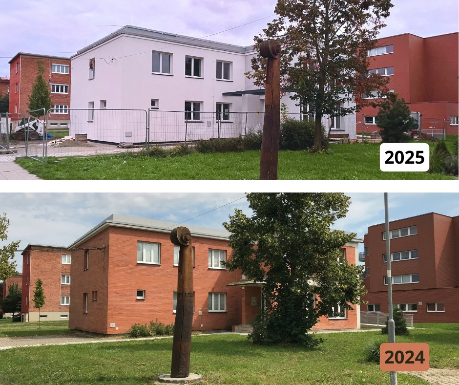 AtBatov's tweet photo. ❗️Baťov postupně ztrácí svůj charakter. (1/7)
Upřímně doufám, že nová podoba budovy gymnázia po rekonstrukci není finální. Tak výrazně bílá fasáda se do tradičně cihlové čtvrti přece nehodí. Proč na to zapomínáme až v posledních letech? https://t.co/NHRFU9ISTr