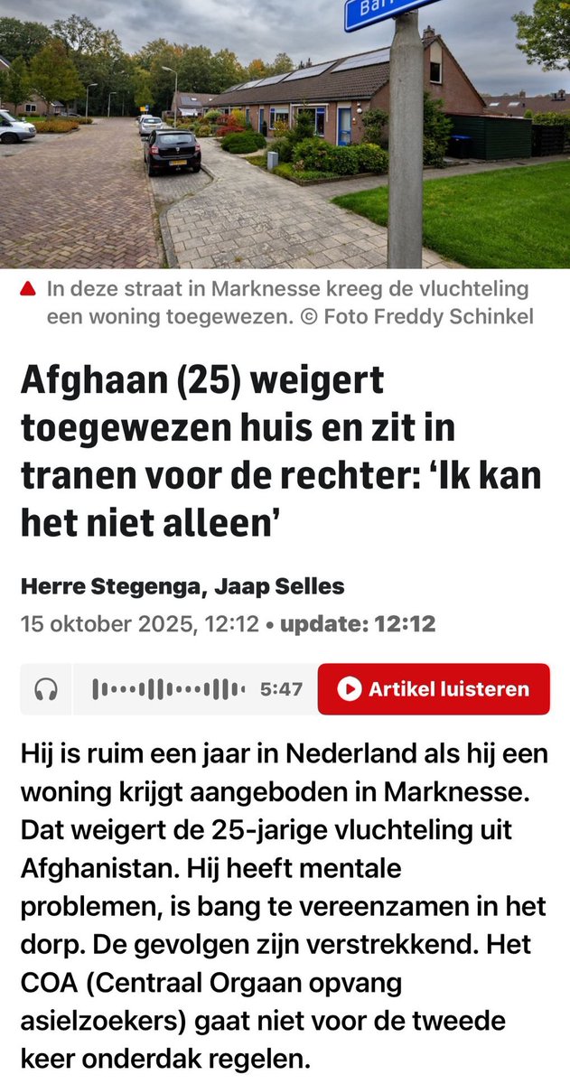 Afghaan reist naar Nederland, vraagt en krijgt asiel en kan al 'n jaar nadat hij voet op onze bodem zette een gezinswoning betrekken.

Maar die woning staat in Marknesse dus wil de Afghaan dat niet. Hij wil een huis in een grote stad want daar is het gezellig.

#asielzoekers #coa