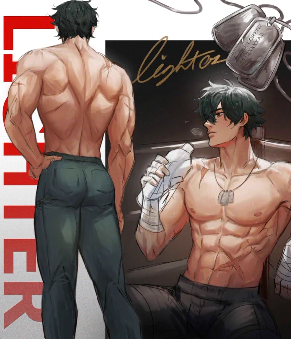 Hi! I like to draw hot men #PortfolioDay