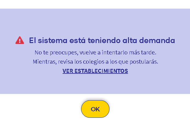 Roccocou's tweet photo. El sistema de Adminision Escolar(SAE), teniendo su Server en AWS, no le pegan un elastic para alta demanda? se sabe que son fechas alto flujo y que esto puede ocurrir, pero prefieren quedar mal por que si https://t.co/8QdOp9Ympz