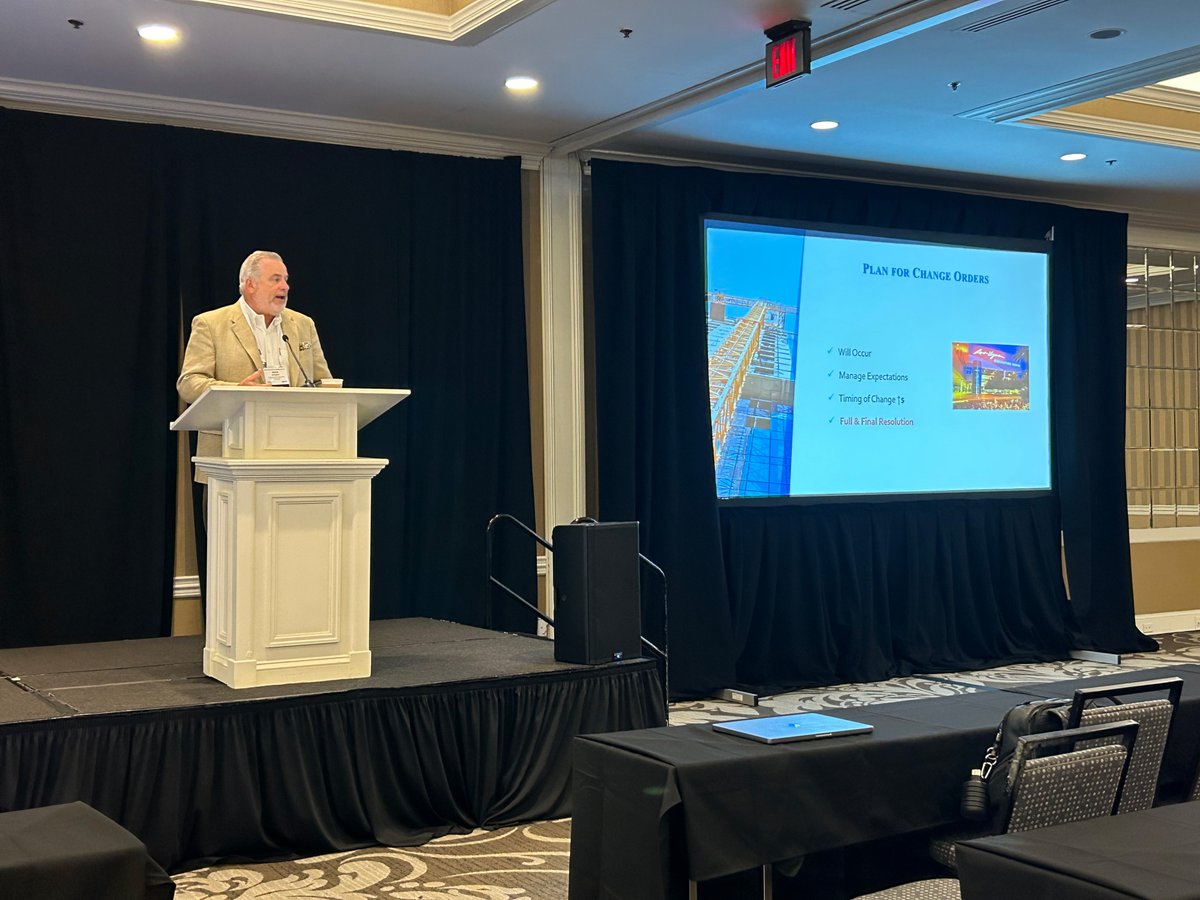 ResolutionMgt's tweet image. Is your construction organization looking for speakers? Here I am speaking at Metal Buildings Assoc. on “Litigation Risk and Reality In Construction”. Let&apos;s connect to speak to your group. resmgt.com/contact-us/ #constructionspeakers #thoughtleadership #constructionconference