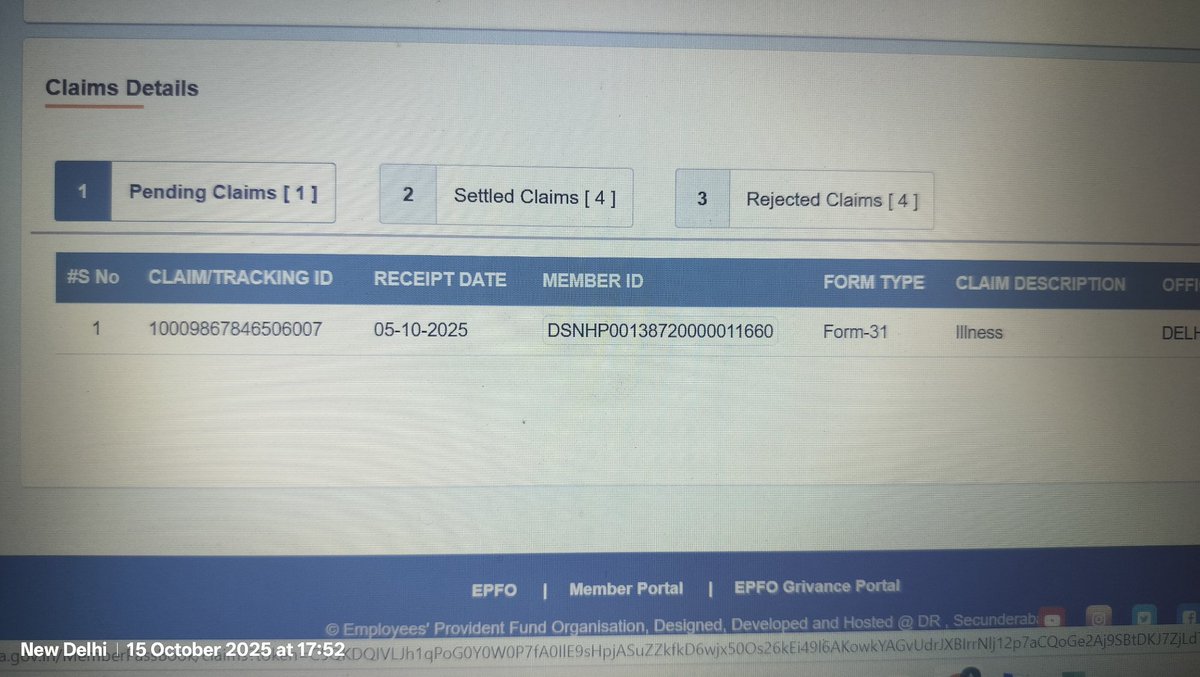 amit_251's tweet photo. My UAN 100098678465, CLAIM FOR ILLNESSES PENDING FROM 10 DAYS OLS HELP @EPFOIndia @officialepfo   @EpfoHelp @epfodelhisouth https://t.co/UjkpP5jkQr