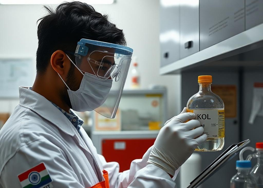 ChemicalsBanker's tweet image. India introduces standard for safe handling of potassium hydroxide …e-and-user-friendly-msds-software.com/india-introduc…: AI-generated #india #BISStandard #potassiumhydroxide #potash #foodprocessing #respiratorydamage #personalprotectiveequipment #PPE #SafetyGlasses #faceshields #respiratoryprotection