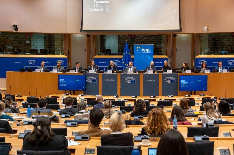 CostasKadis's tweet photo. Grateful to address the @Europarl_EN Event on Marine Protected Areas (MPAs) in the context of the #EUOceanWeek at the invitation of Paulo do Nascimento Cabral. The #EUOceanPact underscores that a well-connected, effectively managed network of MPAs is vital for protecting and restoring ecosystems, contributing to rebuilding marine life.
The engagement of local stakeholders and particularly fishers in the designation and management of MPAs is of paramount importance.
The @EU_Commission remains a key partner of Member States, providing support, financing, and guidance.