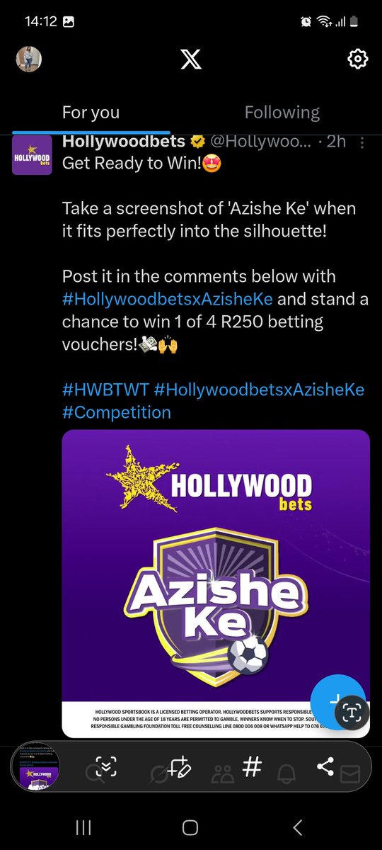 bumi_sa's tweet photo. @Hollywoodbets https://t.co/jw7JlZ8PCm