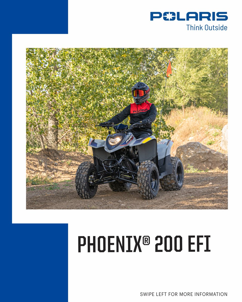 PolarisIndia's tweet image. Phoenix   200 EFI delivers fun-filled, safe, and reliable youth off-road adventures   with smooth performance. -
    #Phoenix200EFI #YouthAdventure #OffRoadFun #SafeRides #TrailReady   #NextGenRiders #MiniATV #RideWithConfidence
