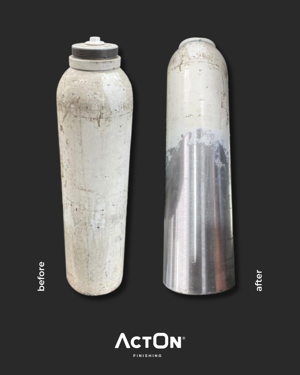 Check out this oxygen cylinder, cleaned using the Ultrasonic Cleaning Machine. The difference speaks for itself! ✨ #Ultrasoniccleaning efficiently removes old paint, dirt, and surface contaminants, revealing a clean and refreshed finish underneath. 👉 tinyurl.com/3bzx2rrx