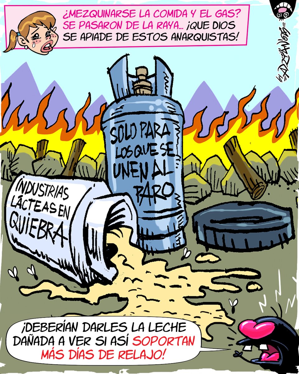 DiarioExtraEc's tweet photo. #OPINIÓN 💬 | Compartimos la caricatura 'IMBABURA SECUESTRADA POR CAOTIZADORES', del 15 de octubre de 2025, realizada por Adrián Peñaherrera.

#PARONACIONAL #IMBABURA #DOMINADA #CAOTIZADORES #VANDALISMO #CAMUFLADO #MANIFESTANTES #CIERRESVIALES #LECHE #DAÑADA #GAS #INSEGURIDAD #MINISTERIODELINTERIOR #ACTUALIDAD #ECUADOR