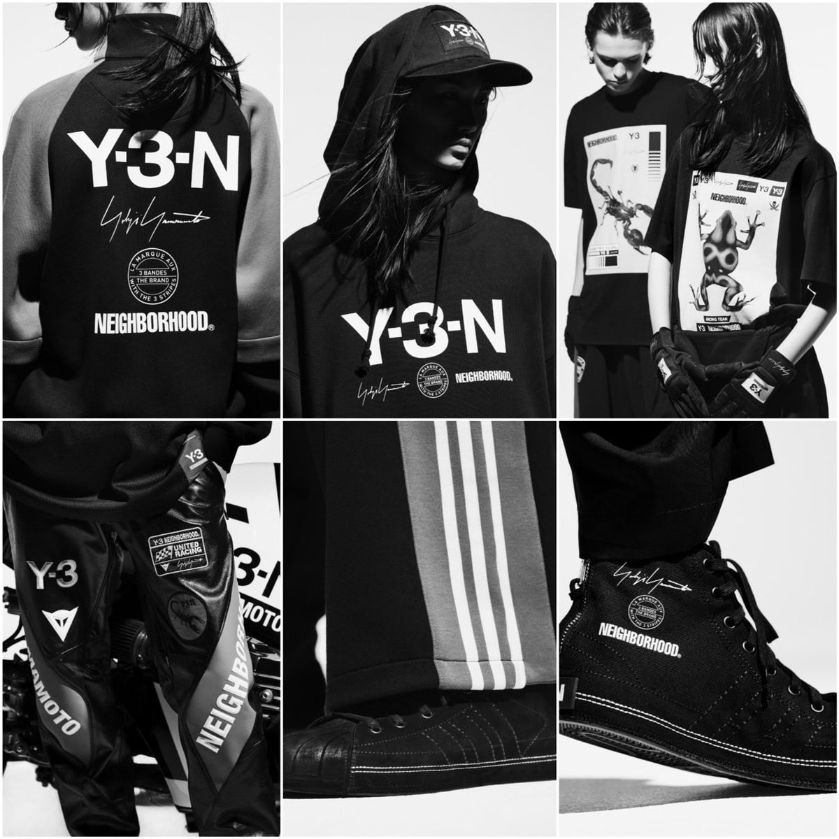 NEIGHBORHOOD® x Y-3 コラボコレクションが国内10月25日（土）より各
