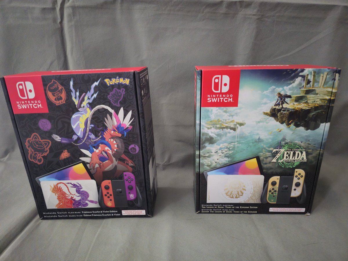 Anime3DPrint's tweet photo. Würde gerne diese beiden Nintendo Switch OLED Konsolen verkaufen. Vielleicht hat jemand Interesse.

Beide Neu&amp;OVP

einzeln 300€ je Konsole
Beide zusammen für 560€ https://t.co/Da8IrCnd0A