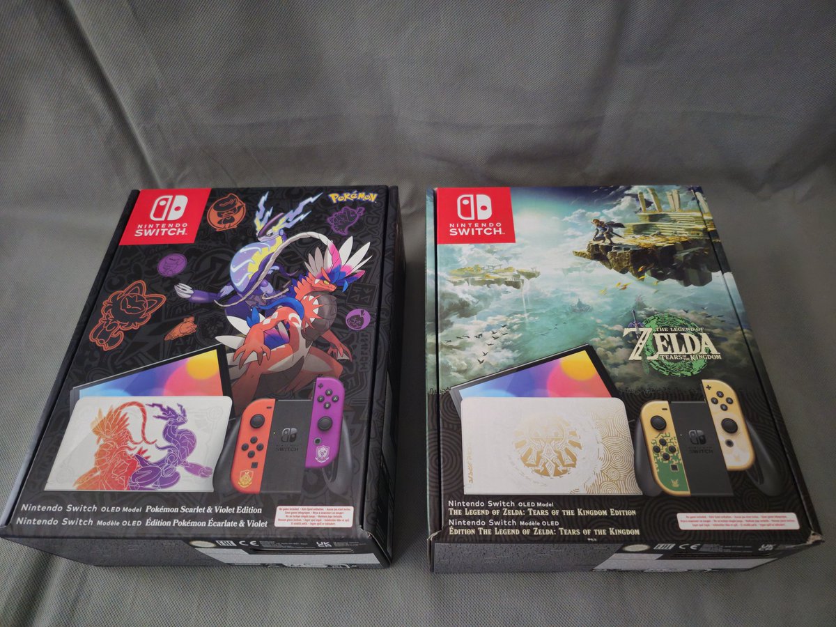 Anime3DPrint's tweet photo. Würde gerne diese beiden Nintendo Switch OLED Konsolen verkaufen. Vielleicht hat jemand Interesse.

Beide Neu&amp;OVP

einzeln 300€ je Konsole
Beide zusammen für 560€ https://t.co/Da8IrCnd0A