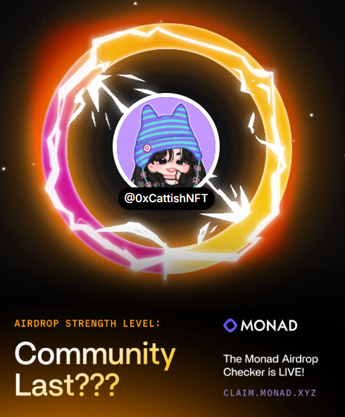 my first "gmonad" since the monad airdrop claim portal went live.

see you on october 28th 🎁
thanks <a href="/monad/">Monad (mainnet arc)</a> ❤︎