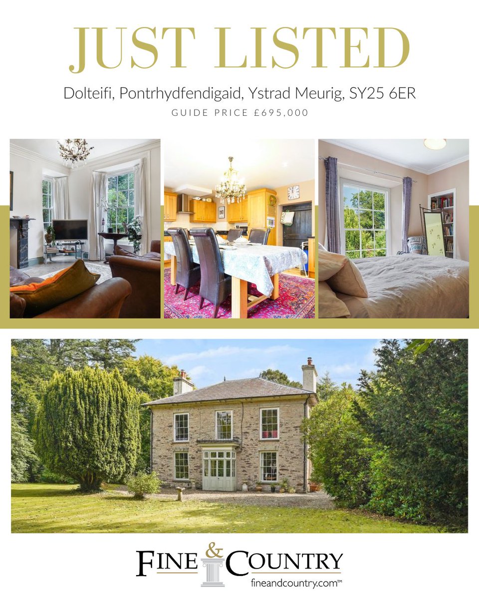 Making its debut on the market 🪞

Dolteifi, an exceptional Grade II listed Edwardian villa set beside the River Teifi in Pontrhydfendigaid. Five bedrooms, three receptions, and a detached art studio.

Get in touch today 📞

#FineAndCountryWestWales #NigelSalmon