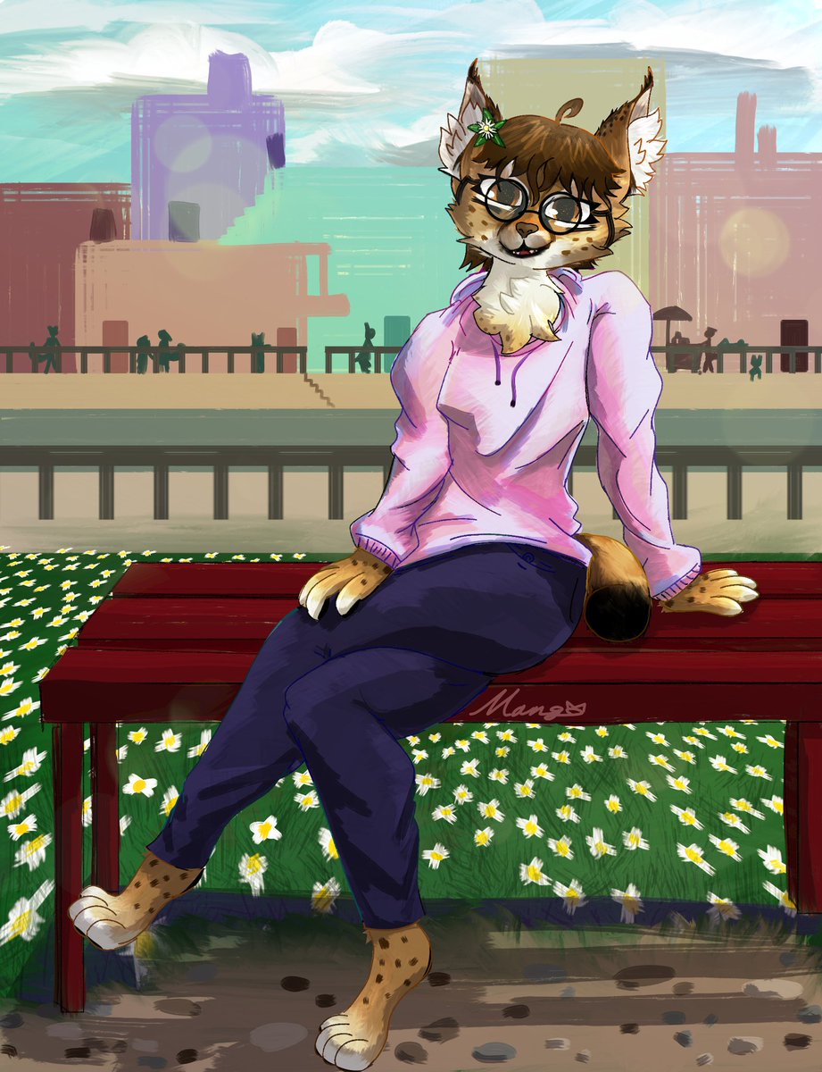 My friend asked me to make her a lynx oc, how did I do ?