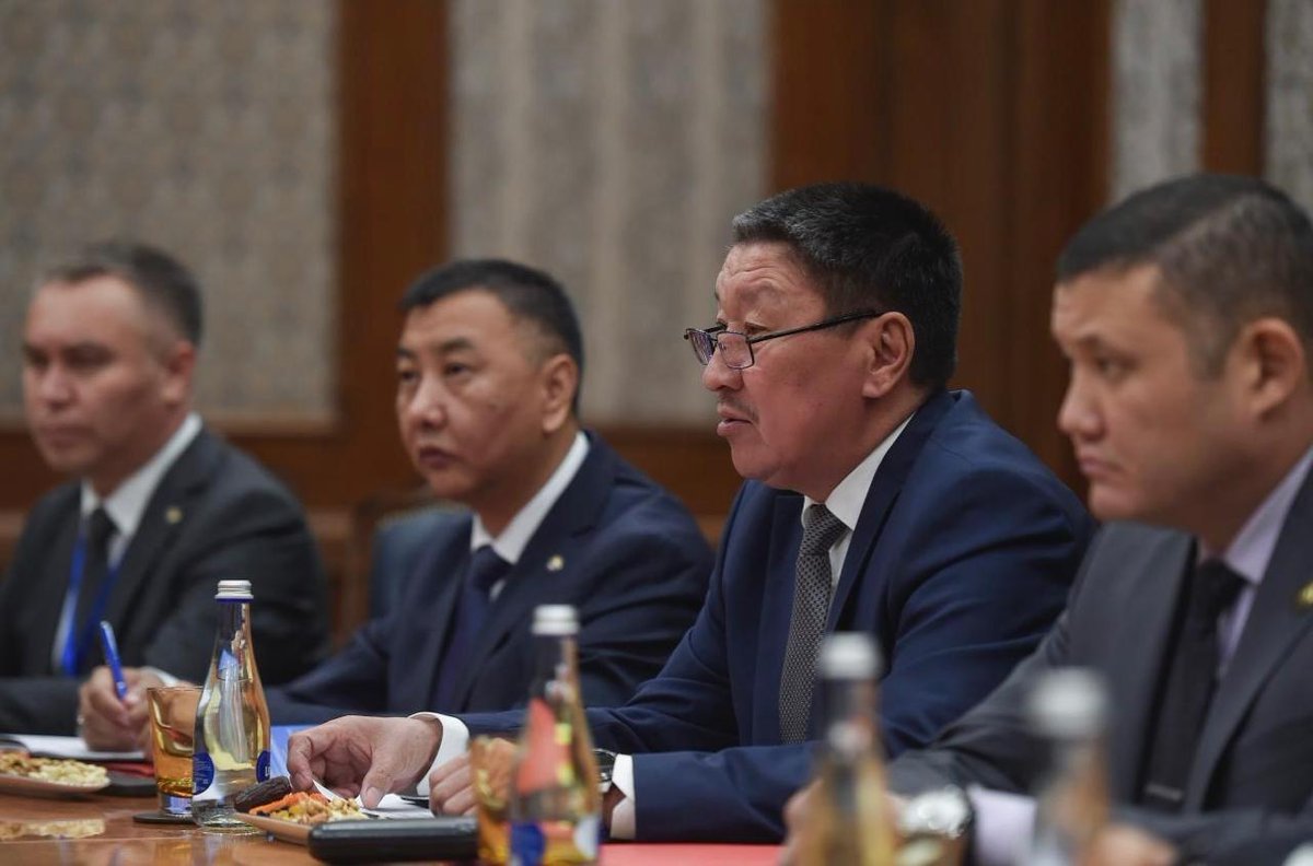 sidhant's tweet image. Indian NSA Ajit Doval in Kyrgyzstan. Meets his counterpart, Secretary of the Security Council of the Kyrgyz Republic Lt. Gen. Baktybek Bekbolotov. Discusses ongoing cooperation in countering terrorism, radicalisation, extremism and drug trafficking.