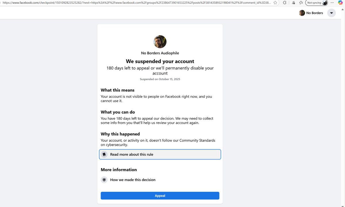 NoBordersAUDIO's tweet photo. Facebook is rotten with fake reports insects. this explain why i'm here in fact. write my words: in 5years FB achieve it's end of ''enshittification'' process. read about it. https://t.co/GXgCwqKQ6c