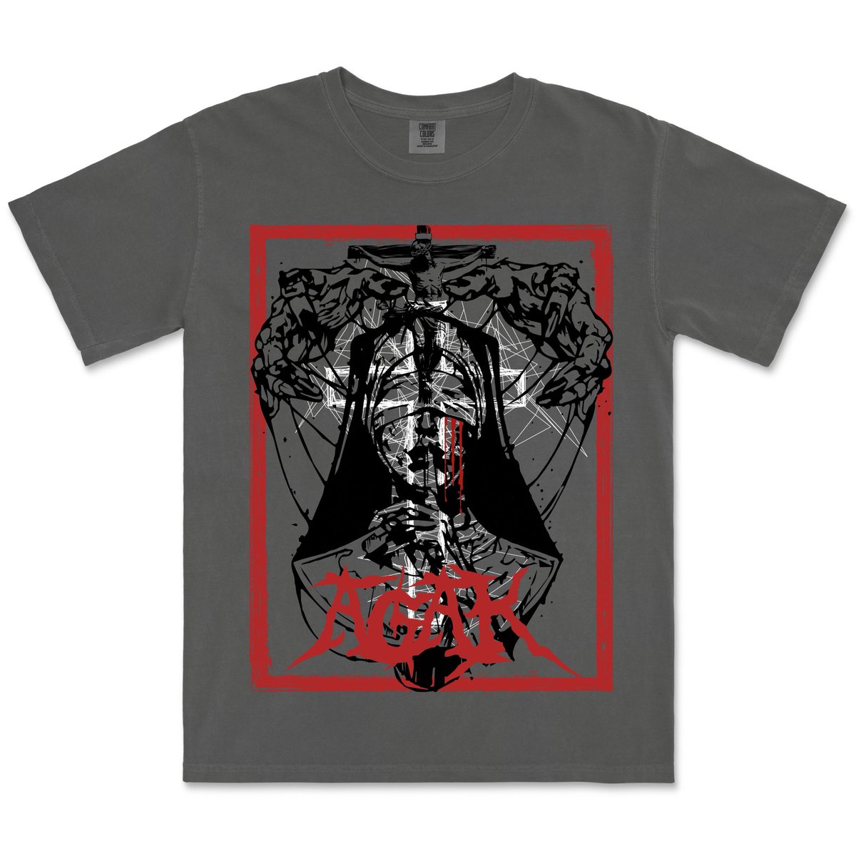 pyoooooon2's tweet photo. 今週土曜のCONCH来日ツアー@earthdom からNew Tシャツ投下！

フロントW400×H500の特大版3色刷り
バック首元にロゴの豪華仕様！
マジこだわったので買って！

Body : comfort colors
Size : L、XL https://t.co/DKgZzeZBSu