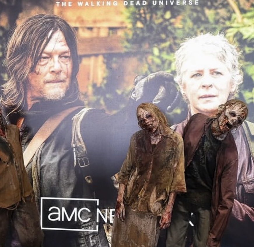 BadAssDuo's tweet photo. King and Queen. Loving AMCs center of the universe at #Mipcom #TWDCaryl https://t.co/ktaUKatawI