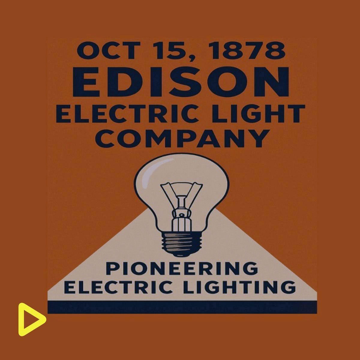 Advancify's tweet image. 💡 Oct 15, 1878: Edison Electric Light Company founded, pioneering electric lighting.  Illuminate your business&apos;s future with Advancify&apos;s innovative tech solutions. adfy.co/schedule #ThisDayInTech #Edison