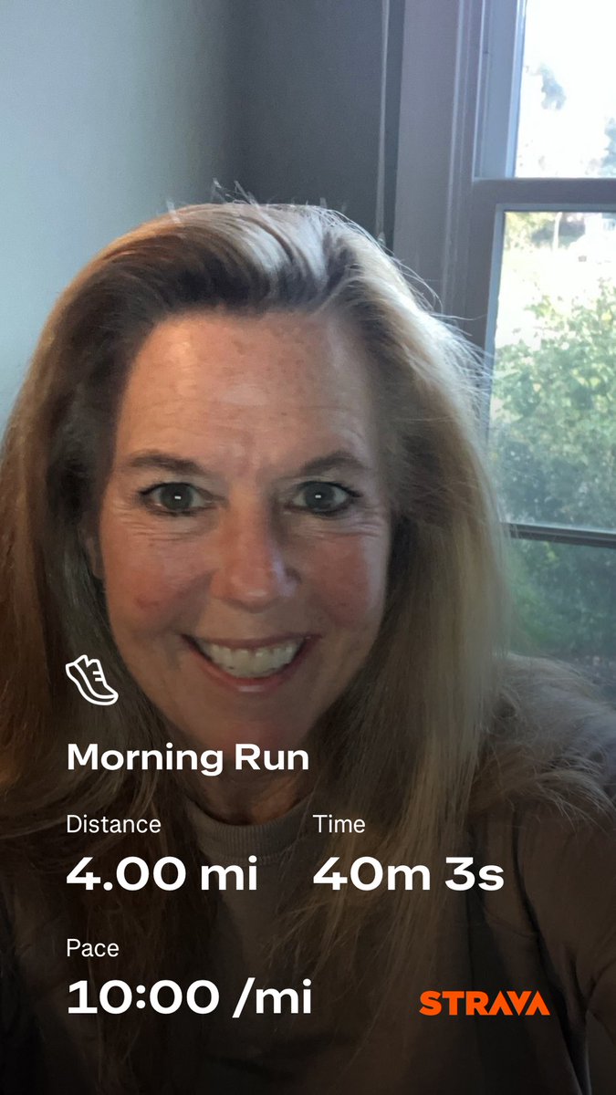 Made it home last night from my holiday and very thankful I am able to work from home today. First run in a few weeks and I needed this. Have a great day all! #runhappy