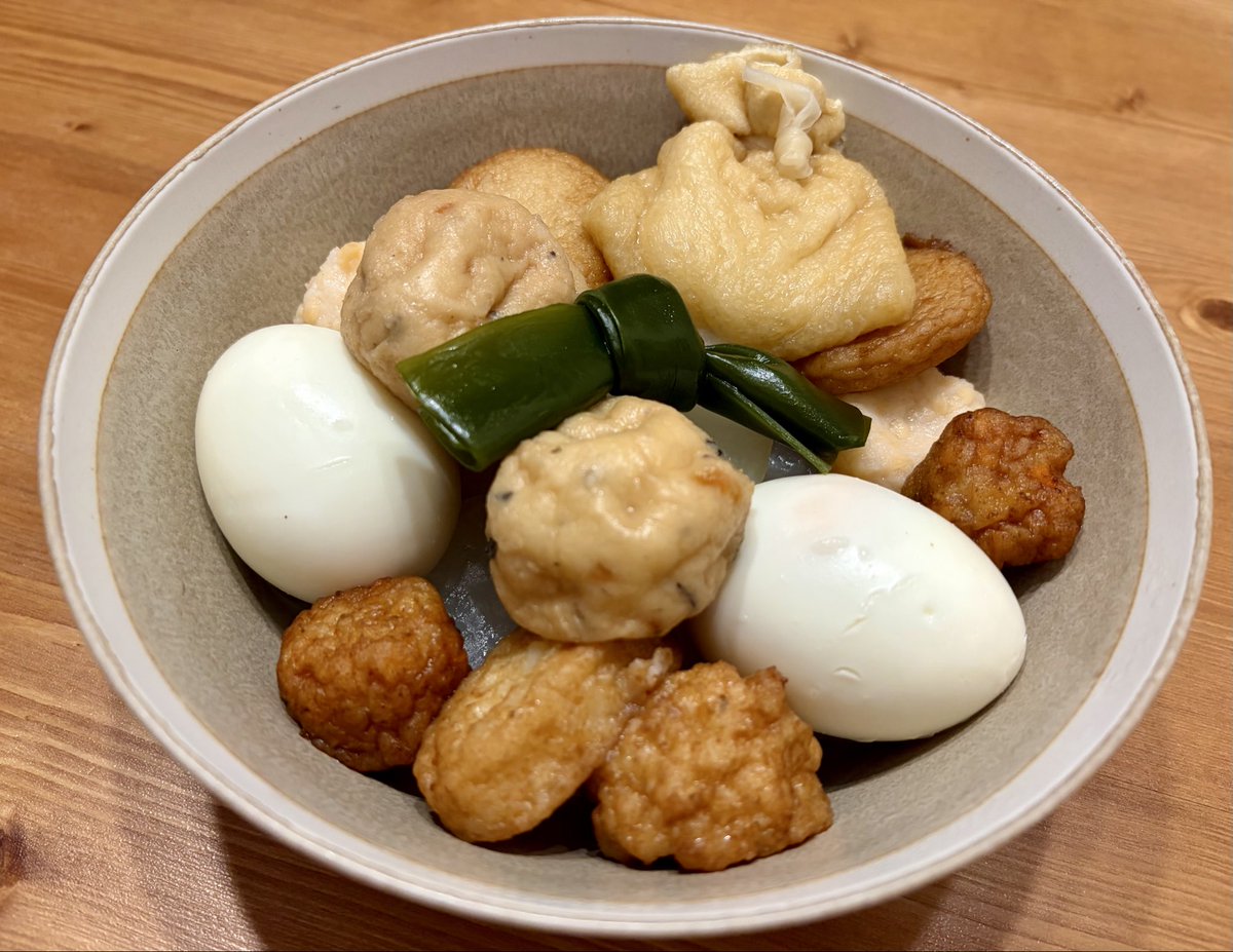 今日の夕ご飯はおでん🍢

#おうちごはん #X家庭料理部