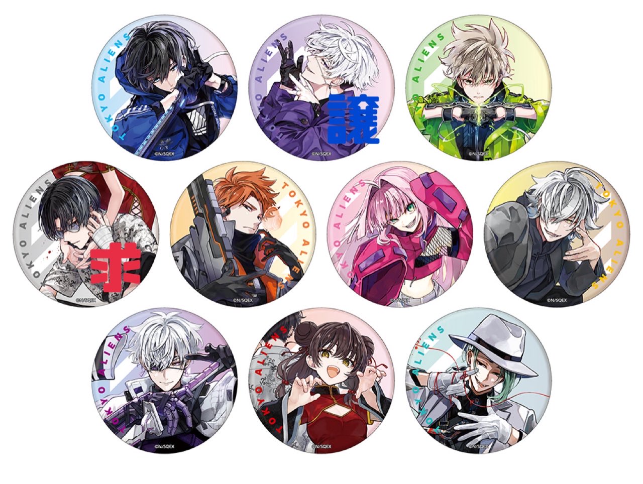 東京エイリアンズ　カバー缶バッジ　オーロラ　ハオハオ 東京エイリアンズ カバー缶バッジ オーロラ ハオハオ Mい on X:
