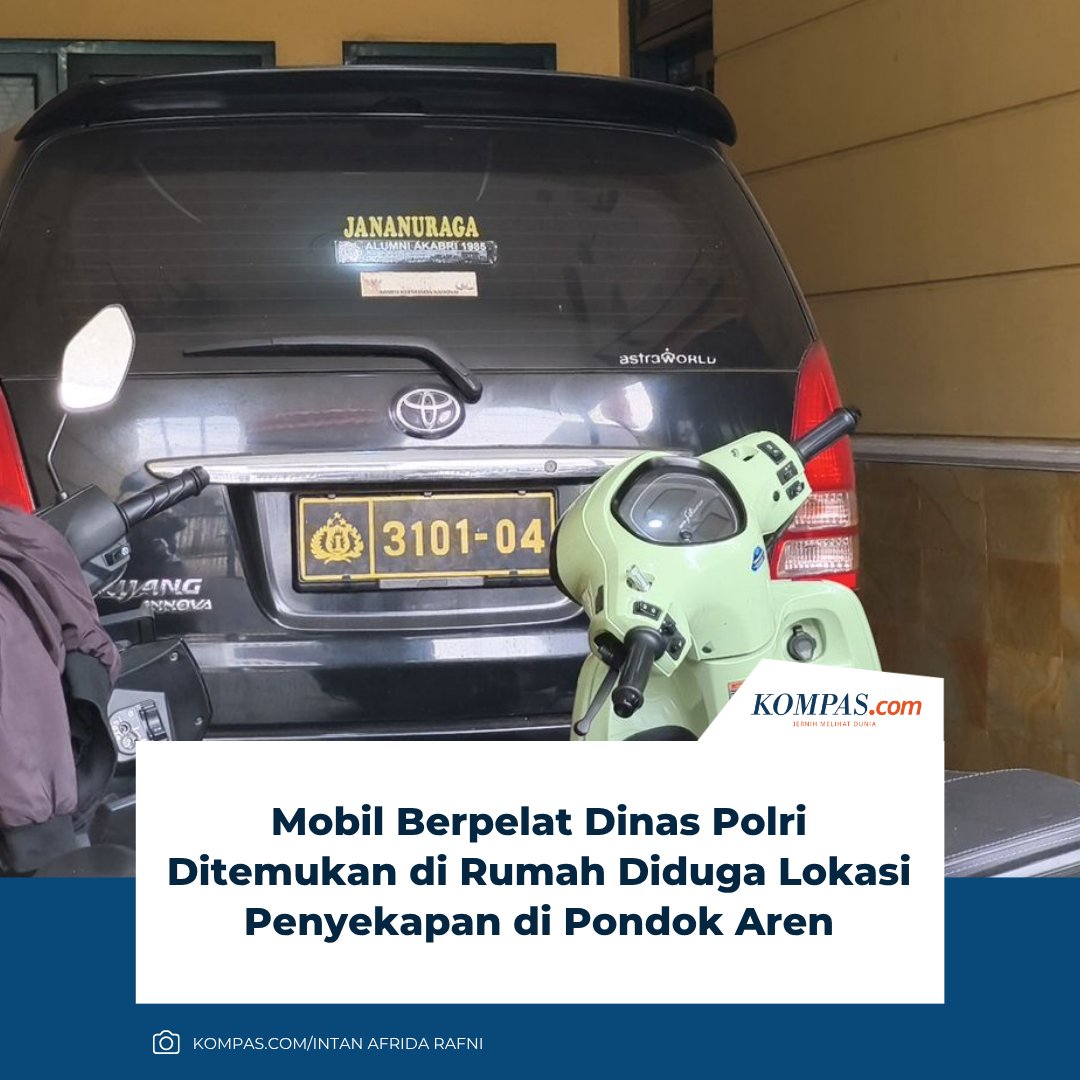 Sebuah mobil berpelat dinas Polri ditemukan terparkir di rumah yang diduga menjadi lokasi penyekapan dan penganiayaan tiga pria di kawasan Pondok Aren, Kota Tangerang Selatan (Tangsel).

Sumber: megapolitan.kompas.com/read/2025/10/1…

| #Polisi #Penyekapan #TangerangSelatan