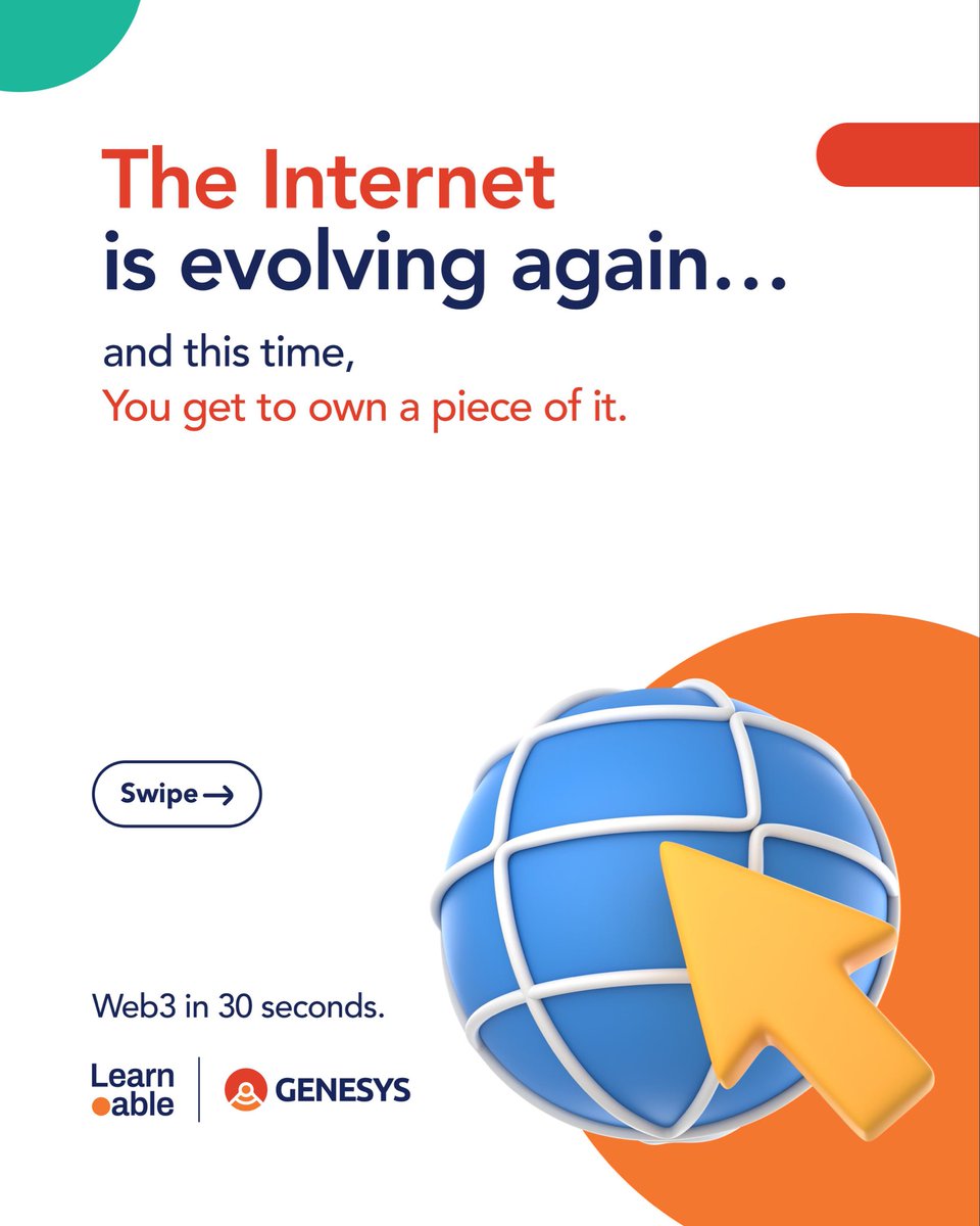 _learnable's tweet image. Still confused about what web3 really is about?
Let’s fix that in 30 seconds…
#everythingislearnable #Web3 #web #BlockchainTech #tech