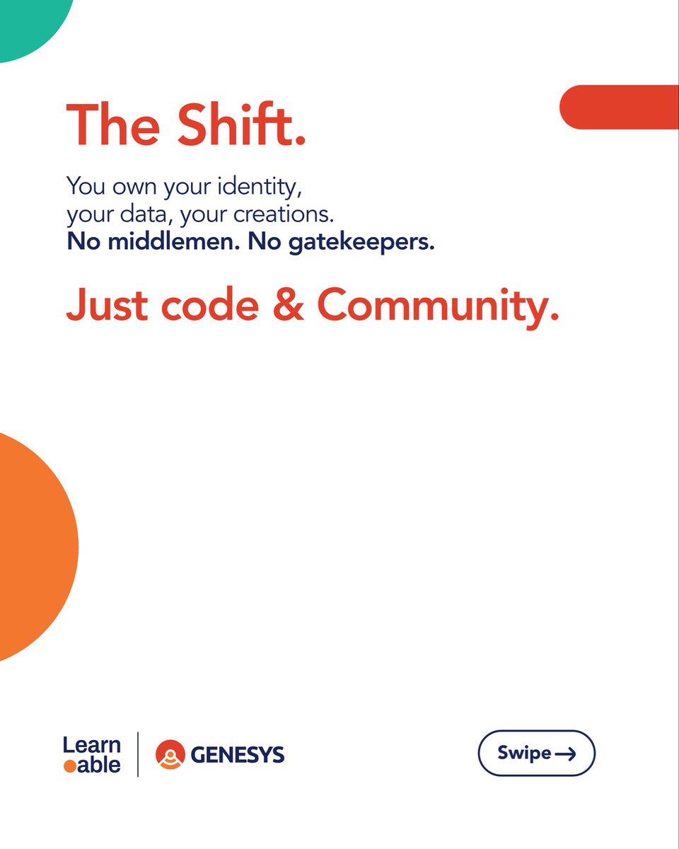 _learnable's tweet image. Still confused about what web3 really is about?
Let’s fix that in 30 seconds…
#everythingislearnable #Web3 #web #BlockchainTech #tech