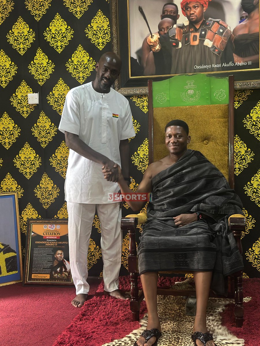 Otto Addo paid a courtesy visit to the Okuapehene's Palace at Akropong, Akuapem, accompanied by his mother and siblings. 

#3Sports