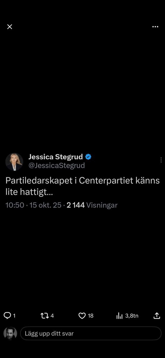 jensliljestrand's tweet image. Kronprinsessan har talat. Lycka till med regeringsbildningen, kära liberaler.