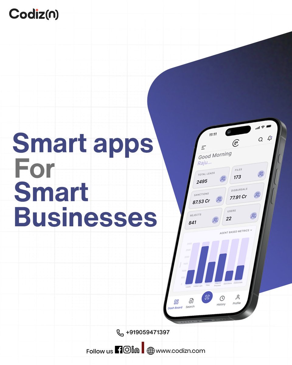 CodizN74259's tweet image. Built for business. Designed for growth. Codiz(n) delivers powerful apps designed for real business needs.
#codizn #MobileApp #AppDevelopment #Software