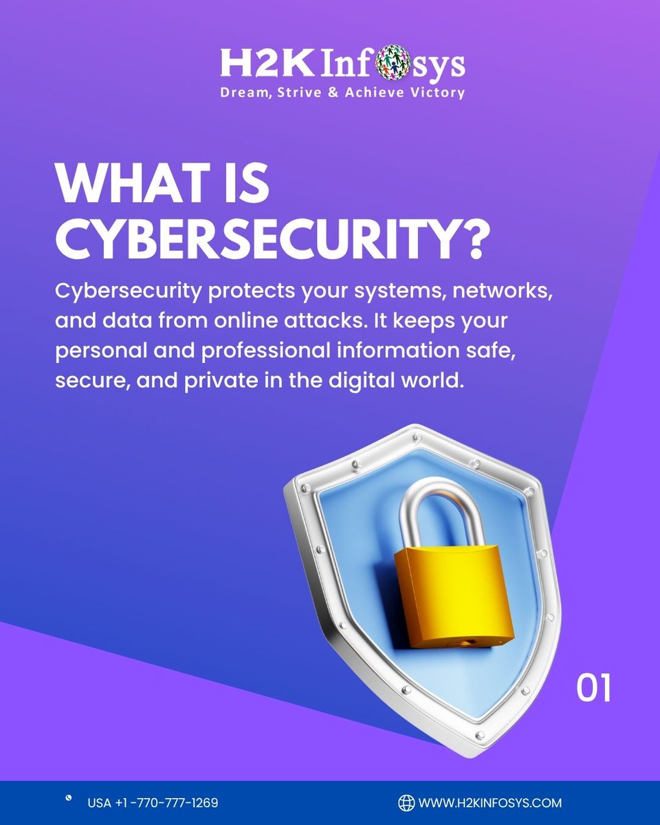 h2kinfosys's tweet image. 🔐 9 Cybersecurity Tips Everyone Should Know!
In today’s digital world, your online safety matters more than ever. From creating strong passwords to spotting phishing scams small habits can make a huge difference!
👉h2kinfosys.com/courses/cyber-…