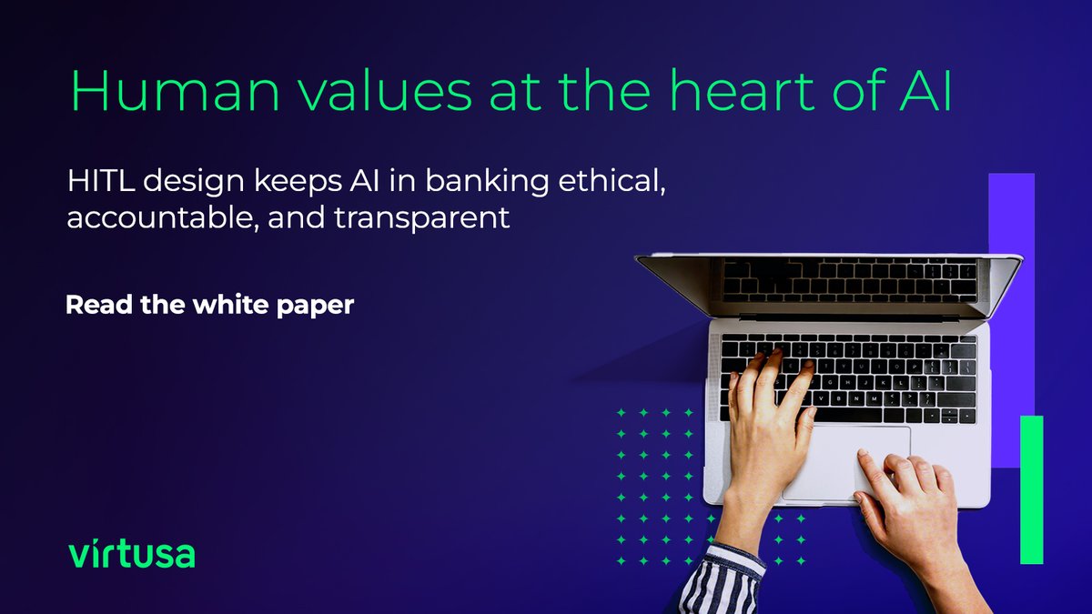 VirtusaCorp's tweet image. Banks must balance speed with trust & compliance. #AgenticAI with #HITL oversight enables scalable, automated ops from #frauddetection to #loanautomation, ensuring faster service, reduced risk, & stronger confidence. Learn more: splr.io/6018s4jHg