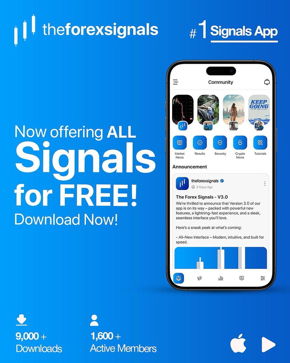 We’re now offering FREE Forex &amp; Crypto Signals. No hidden fees, no subscriptions!
Simply download our app and follow Steps 1 &amp; 2 to start trading smarter.

✅ This week alone: +391 pips in profit!

📲 Download now: theforexsignals.co.uk

#forex #forexsignals #forexeducation