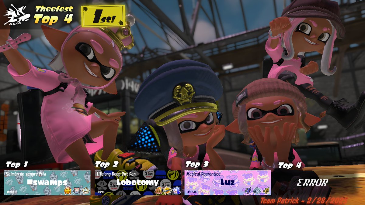 InkSlip2024's tweet image. We've got a few more photoshoots to do! Coming up, it's our MVP pictures for our Splatoon x Spongebob fan-made collab. #Splatfest