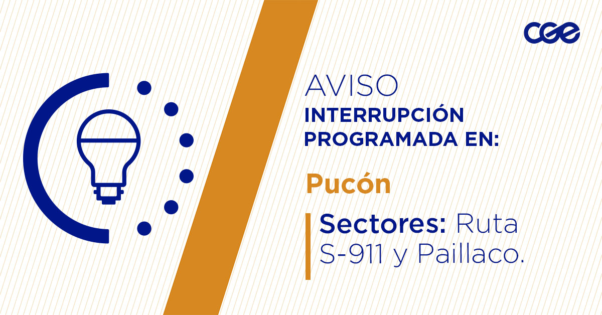 CGE_Clientes's tweet image. Para mejorar la calidad del suministro de nuestros clientes de #Pucón, este jueves, entre 09:00 y 11:30 horas, se realizará una #InterrupciónProgramada (sectores en la imagen 👇) debido a trabajos de mejoras. Recuerda desconectar tus artefactos 🔌