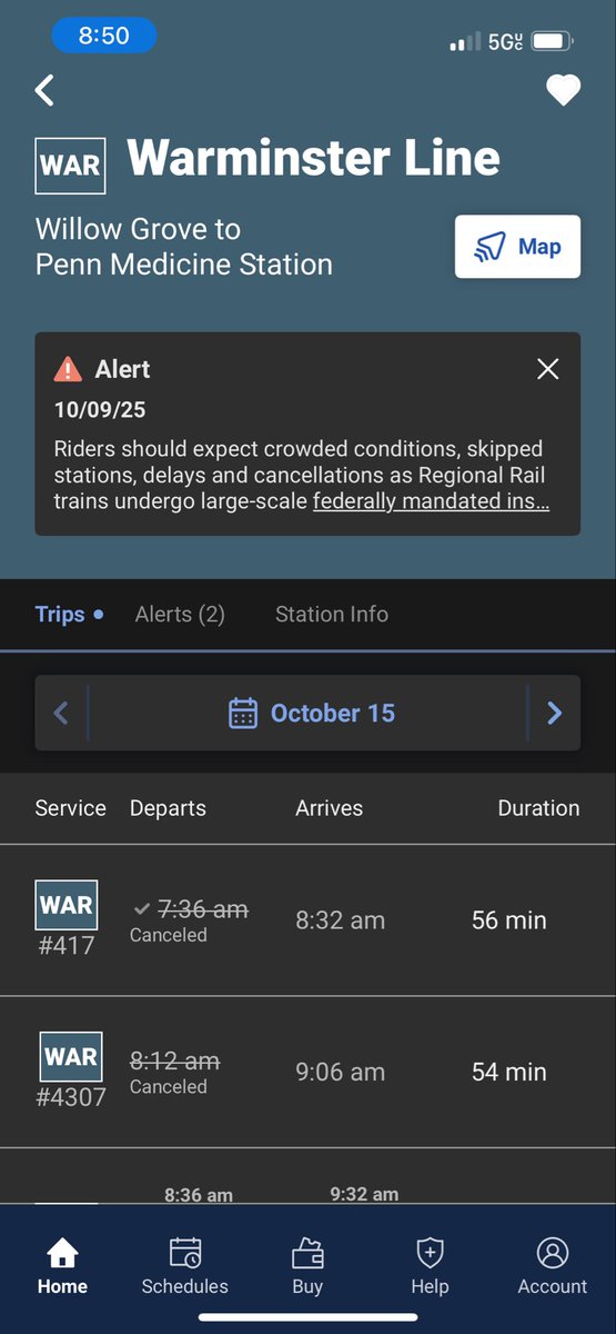 bobdabuilder198's tweet image. @SEPTA_SOCIAL  #HowWeRoll is consistently late. Train 417 is a hot mess express. Yet again. Thank you being so consistently terrible