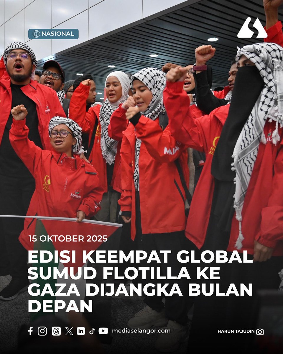 Media_Selangor's tweet photo. GLOBAL SUMUD FLOTILLA | GSF akan menggunakan pengalaman terdahulu bagi mempersiapkan konvoi dengan strategi lebih kemas untuk menembusi sekatan barisan pertahanan tentera Zionis - Presiden MAPIM
Baca selanjutnya https://t.co/QEXdQpJTY3
#MediaSelangor #SumudToGaza #Mapim https://t.co/7MKIXFEnDa
