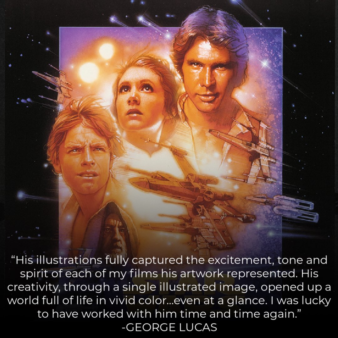 When you think of iconic movie posters, you think of his work. RIP Drew Struzan, you will always be the gold standard.