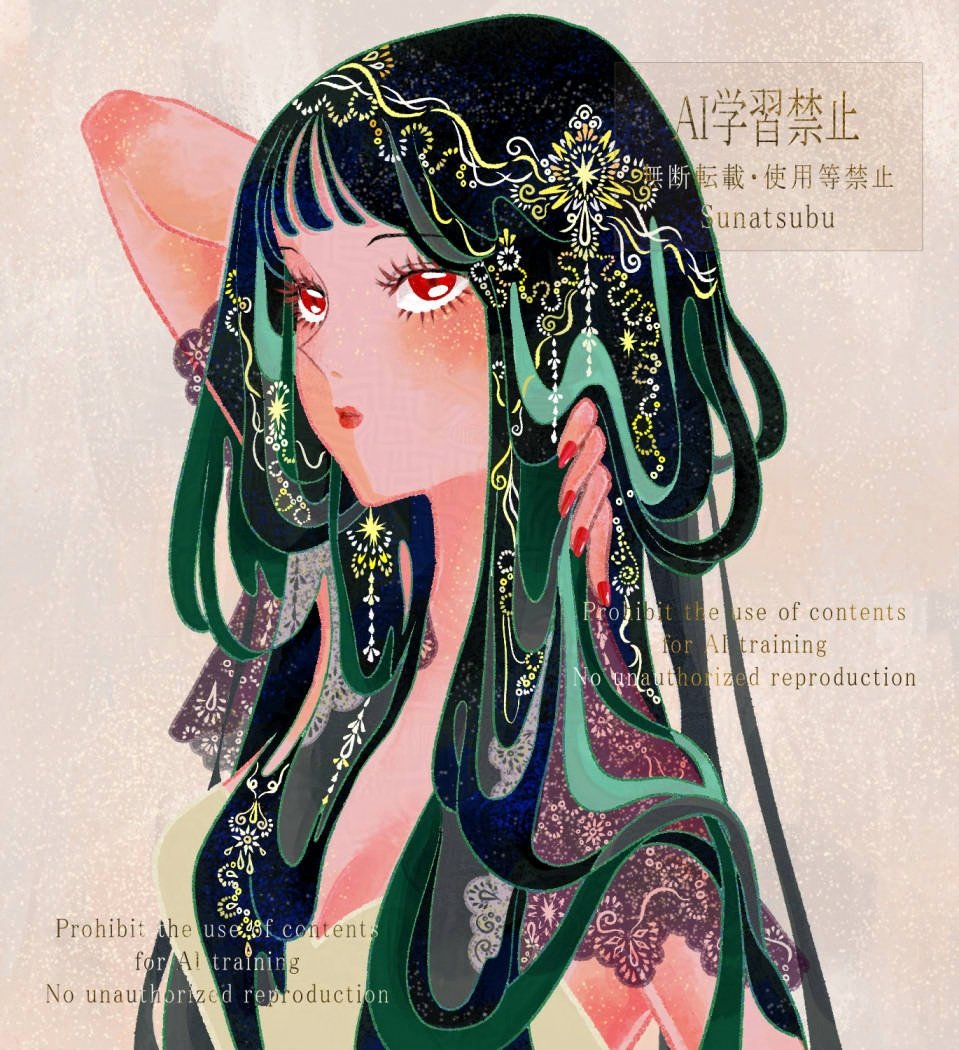 新作！

❇️💚❇️
#illustration
#一次創作祭り秋の陣2025