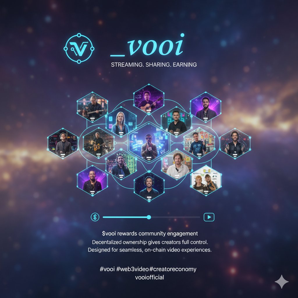 Seyi2486's tweet photo. 🚀 @vooi_io is here to redefine Web3 video experiences!
🔸Web3 video platform for streaming, sharing, and earning
$VOOI rewards community engagement
🔸Decentralized ownership gives creators full control
🔸Designed for seamless, on-chain video experiences
#VOOI #Web3Video # https://t.co/Q72HnkQXbE