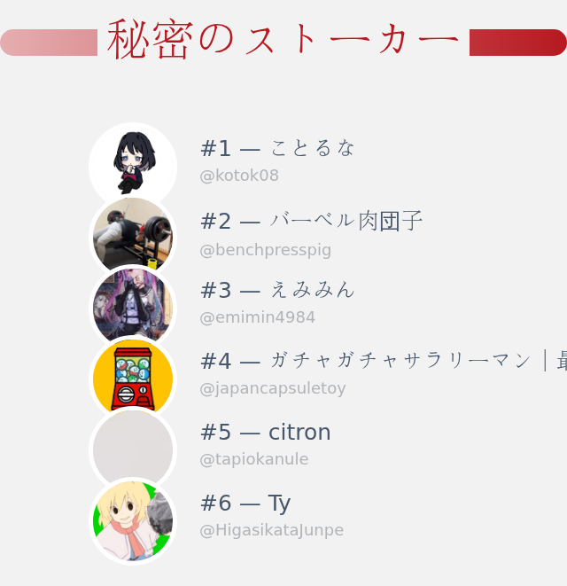 私のTwitterプロフィールページに誰がアクセスしたかちょうど今分かりました！

⠀➡️ infintytweet.me/secret-stalker…