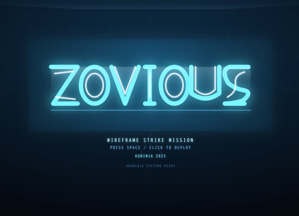 FuwaCocoOwnerKG's tweet image. 「ZOVIOUS」
ウェブ上にデプロイしました。
よかったらプレイして感想をお願いします。
SPACE KEY:SHOT
Z KEY:BLASTER BOMB
CURSOR KEYS:MOVE
I've deployed it on the web.
Please give it a try and let me know what you think.
kg-ninja.github.io/ZOVIOUS/
#KGNINJA #PROTOTYPE #Vivecoding